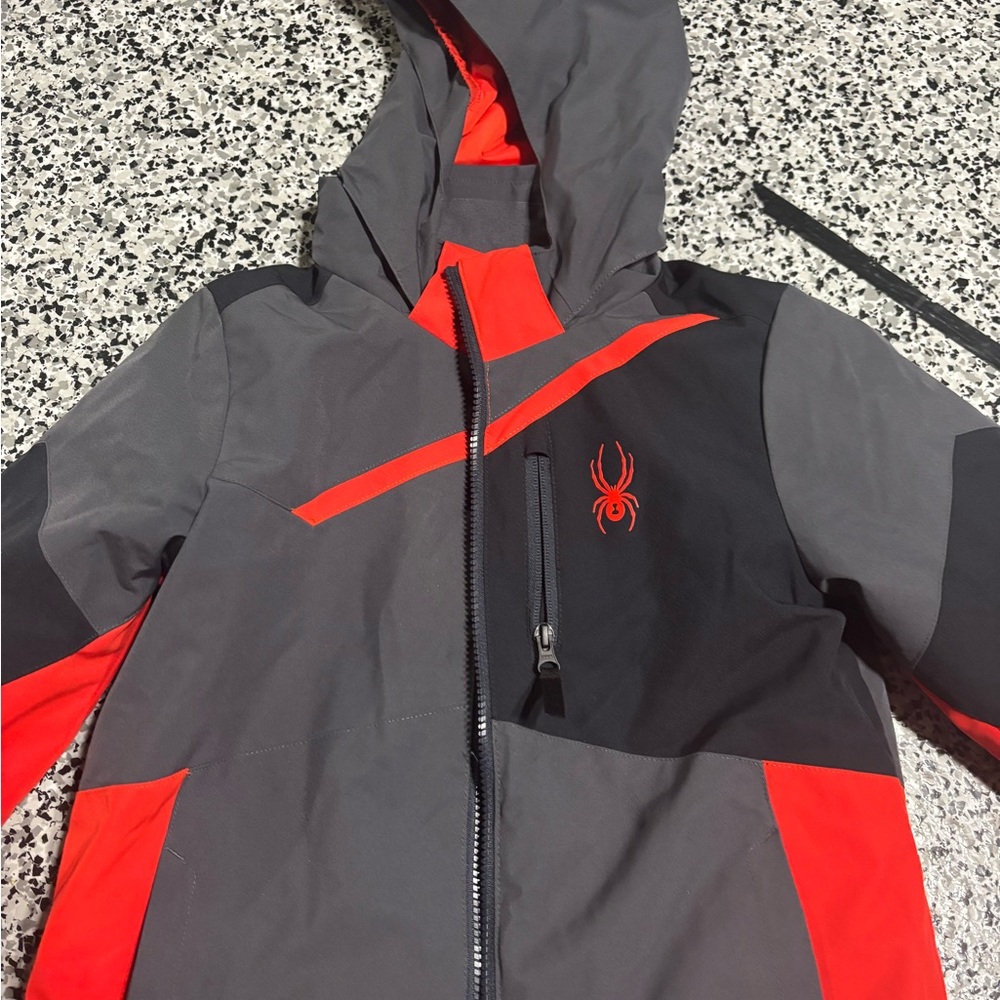 Spyder Kids Ski Red and Gray Jacket. Like new!!!